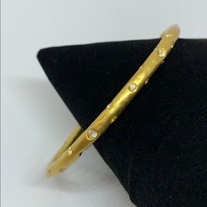 Kate Spade stone bangle bracelet, hinged